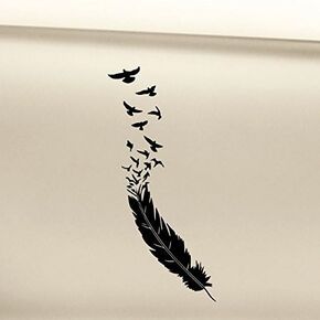 Birds of a Feather Vinyl Decal Laptop Car Truck Bumper Window Sticker - Black