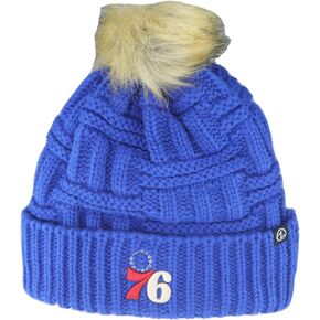ZHATS Women's NBA Officially Licensed Beanie Faux Fur Pom