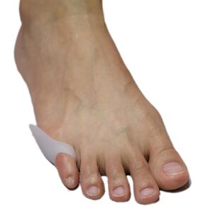 Pinky Toe Bunion Corrector - Tailor's Bunion Cushion Pads 6 Count - Soft Gel Bunionette Pad for Pinky Toe Tailor Bunion Pain Relief (White)