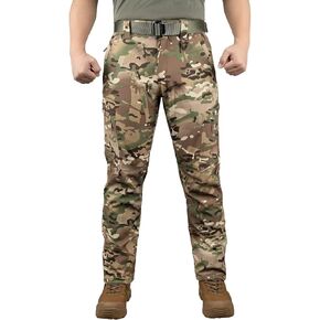 LOOGU Men's Fleece Lined Insulation Camo Hunting Pants Windproof Water-Resistant Softshell Tactical Pants for Men