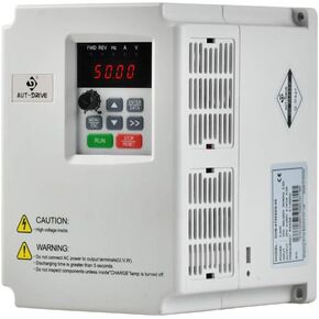 Monstech Professional VFD Variable Frequency Drive 4KW 5HP 220V AC Inverter Drive for CNC Variable Frequency Drive for Spindle Motor Speed Control (Three Phase Input,Three Phase Output)