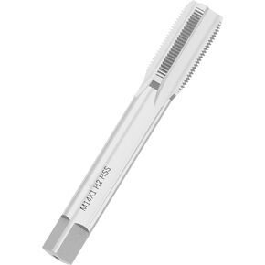 Metric Machine Tap M12 x 1.75, HSS 6542 Screw Tap H2, 3 Straight Flutes Thread Hole Repair Tools, Screw Milling Threading Machinist Repair(M12 x 1.75mm)