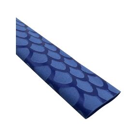 Accering Fishscale Pattern Heat-Shrinkable Tubing Pool Cue Wraps and Grips Shrink Fast for Sports Racquets (φ20mm, L3.3ft, Blue)