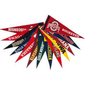 Big 10 Officially Licensed Mini Pennant Set - Includes Top 13 Most Popular Schools 4" x 9"