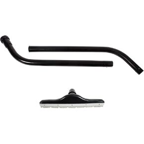 Cen-Tec Systems 98273-AZ Commercial Scalloped Felt Hard Floor Vacuum Attachment with 2-Piece S-Wand, Black