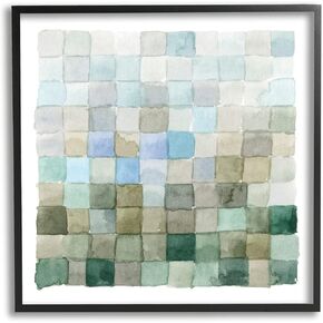 Stupell Industries Earth Tones Watercolor Detail Square Shape Pattern, Design by Emma Caroline