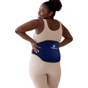 CooCoCo Ice Pack for Back Pain Relief, 2 Pack Reusable Lower Back Gel Ice Pack Wrap for Sciatica Pain, Cold/Hot Therapy Back Brace for Lumbar, Waist, Sciatic Nerve, Coccyx, Extension Strap Included