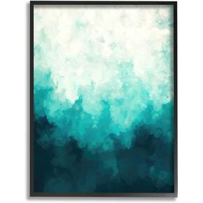 Stupell Industries Blue & Green Abstract Underwater Sea Waves Bubbles, Design by Alpenglow Workshop