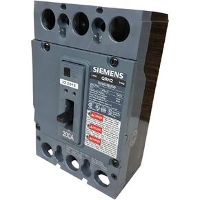 SIEMENS HQR23B225 Breaker QR 3P 225A 240V 65KA, Black