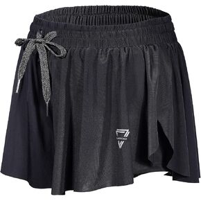 luogongzi 2 in 1 Flowy Running Shorts for Women Gym Yoga Athletic Womens Workout Biker Spandex Lounge Sweat Skirt Summer