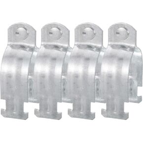 uxcell 2-3/8" EMT Strut Clamps Steel for Rigid Conduit and Pipe 4Pcs Universal EMT Strut Clamps with Bolt and Nut for Rigid Conduit and EMT