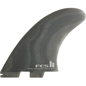 FCS II MR Neo Glass Twin+1 M-L Smoke Swirl Fins