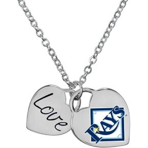 Game Time 101643 MLB Tampa Bay Rays Heart Necklace
