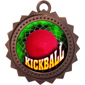 Express Medals مجموعة متنوعة من 10 أنماط من ميداليات جوائز Kickball مع هدية جائزة جائزة أشرطة الرقبة