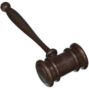 Rubie's unisex adult Forum Novelties Judge's Costume Accessory Plastic Judge s Gavel, Brown, One Size US