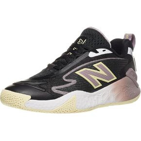 New Balance Women's Fresh Foam X Ct-Rally Tennis Shoe, Black/White, 10.5