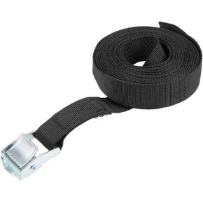 uxcell Tie Down Strap Cam Buckle Lashing Strap 1" x 23Ft 176lb 80Kg Load Polypropylene for Moving Securing Cargo, Black