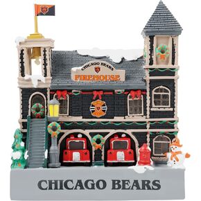 FOCO NFL Team Logo Light Up Collectible Resin Holiday Village