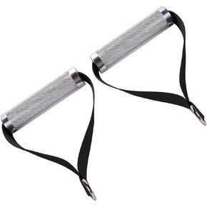 Fitness Metal Cable Handles Workout Handles 5.5inch Versatile Sports Accessories with Knurled Surface Anti Slip Handle for Outdoor and Indoor
