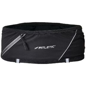 Fitletic 360 Plus Multi Pocket Running Belt For Men & Women – Fits All Phones- Ultra Comfortable – Exclusive No Bounce Multi Direction Stretch –& Quick Access Pocket (Black, Large)