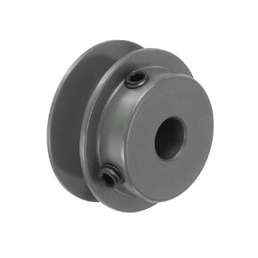 uxcell AK20-1/2 V-Belt Sheave 1/2"Bore 2"OD Single Groove Web Sheave Bored-to-Size Sheave, Cast Iron, Belt Section for 4L or A Belt