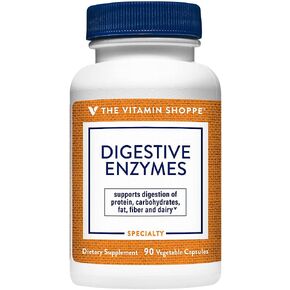 Digestive Enzymes - Plant-Based Digestive Formula, Promotes Digestion to Help Release Nutrients, Nutrient Digestion & Absorption (90 Veggie Capsules) by The Vitamin Shoppe