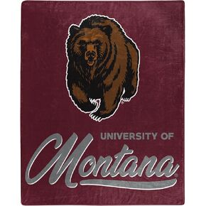 Northwest NCAA Montana Grizzlies Unisex-Adult Raschel Throw Blanket, 50" x 60", Signature