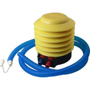 Plastics Foot Pump 4 inch Yellow Yoga Ball Hand Pedal Inflator with Long Tube Bellows Foot Pump for Inflatable Products Inflatable Balls Toys Swimming Rafts Swimming Rings