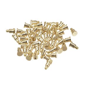 MECCANIXITY Spring Test Probe Pin 50pcs 0.9mm Tip 3mm Height 1mm Full Stroke for Connection Electricity Conduction