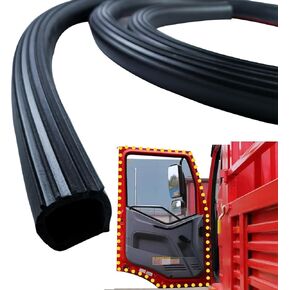 Self-Adhesive D Shape Door Rubber Seal Strip,1" RV Slide Out Seal EPDM Rubber, Weather Stripping for Fill Gaps,Apply to Car,Truck,RV,Boat and Home Application (8ft)