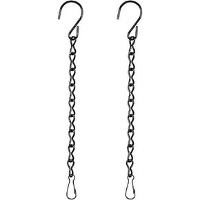 EBOOT 2 Pcs Hanging Chain for Bird Feeders, Planters, Lanterns and Ornaments (Silver,35 Inch)