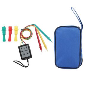 Joyzan 3 Phase Sequence Rotation Tester, LED Indicator Buzzer Detector Motor Checker Presence AC Voltage Non Contact Order Meter Leads Carry Bag Short Detection 60V to 600V 20Hz to 400Hz SP8030