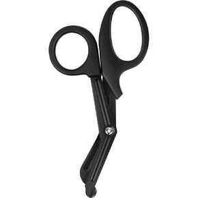 Trauma Shears - Rescue Scissors, Bandage Scissors，Medical Scissors, EMT Trauma Shears, Non-Stick Scissors, First Aid Outdoor durable Stainless Steel Teflon, Black Handle and Black Coated Blades