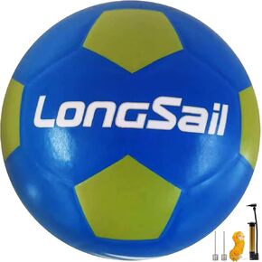Foam Waterproof Soccer Ball USA Size 3,4,5 Kids Youth Adult Seamless High Durability Leisure Sports Beginners Club Competition Training(Mesh Bag,Pump Included)