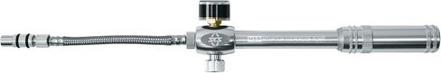 SKS GERMANY MSP Dämpferpumpe (Mountain Suspension Pump), Luftpumpe Fahrrad (Fahrradpumpe mit abschraubbarem Stahlflexschlauch, Druck max.: 20 bar / 290 PSI, Ventilanschluss: AV), Silber, 10 x 3 x 3 cm in Saudi Arabia