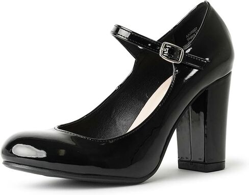 J. Adams Skippy Heels for Women - Round Toe Chunky High Heel Mary Jane Pumps in Saudi Arabia