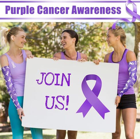 24 زوجًا من أكمام الذراع ذات الشريط الأرجواني للتوعية بالسرطان من أجل العنف المنزلي ومرض الزهايمر وسرطان البنكرياس والتوعية بمرض الذئبة، وأكمام كرة القدم غطاء ذراع رياضي لكرة السلة البيسبول in Kuwait