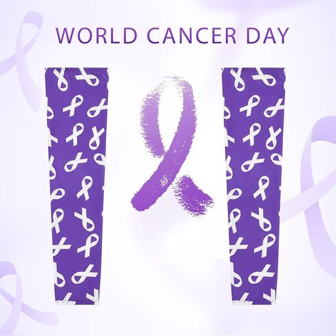 24 زوجًا من أكمام الذراع ذات الشريط الأرجواني للتوعية بالسرطان من أجل العنف المنزلي ومرض الزهايمر وسرطان البنكرياس والتوعية بمرض الذئبة، وأكمام كرة القدم غطاء ذراع رياضي لكرة السلة البيسبول in Kuwait