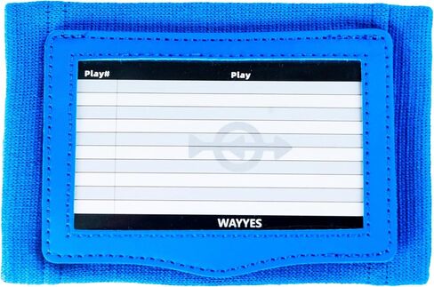 Football Play Wristbands for Adults - QB WR Playbook Wristband | Wrist Coach for Basketball，Softball, Baseball & More Sports with 3 Panel Compartments | Machine Washable in Saudi Arabia
