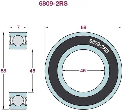 DEEG 10PCS 6905-2RS Deep Groove Ball Bearing Double Sealed Bearing, 25mm x 42mm x 9mm Carbon Steel Bearings Replaces OEMs Honda 91051-KZ4-J21,91052-KZ4-J21 Husqvarna 8000-84938… in Saudi Arabia