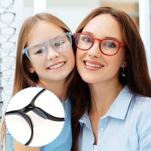 24 Pairs Adhesive Glasses Nosepads Eyeglass Nose Pads Clear Soft Silicone Anti-Slip Cushion Transparent Nose Grips for Full Frame Sunglasses Summer Sports Men Women in Saudi Arabia