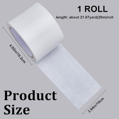 GORGECRAFT 21.87 Yard 3 Inch White Wide Duct Tape Waterproof Gaffer Tape Industrial Grade Duct Tape Strong Adhesive Tearable Weather Resistant Tape for Crafts Home Improvement in Saudi Arabia