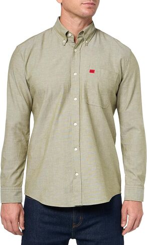 HUGO Men's Slim Fit Long Sleeve Oxford Button Down Shirt in Kuwait