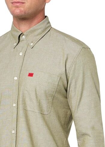 HUGO Men's Slim Fit Long Sleeve Oxford Button Down Shirt in Kuwait