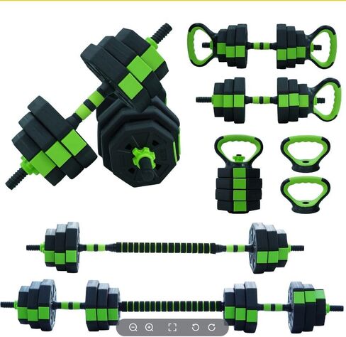 Adjustable Dumbbell Set, 4 In 1 Adjustable Dumbbell Weights 44/66/88 Lbs Free Weight Set With Connector Used As Barbell, Kettlebells, Push Up Stand in Saudi Arabia