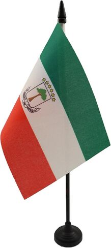 AZ FLAG Niger Table Flag 5'' x 8'' - Nigerian Desk Flag 21 x 14 cm - Black Plastic Stick and Base in Saudi Arabia