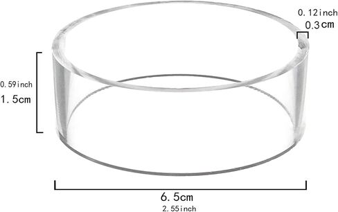 Transparent Acrylic Display Stand Clear Holder Plastic Round Display Stands for Golf Ball Baseball Softball Tennis Football Ball Storage Holder Rack Memorabilia Display and Storage in Saudi Arabia