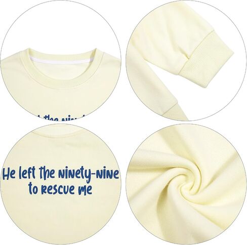 BANGELY Christian Sweatshirts for Women Bible Verse Shirts Faith Christian Religious Crewneck Long Sleeve Pullover Tops in Saudi Arabia
