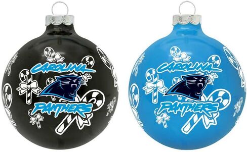 مجموعة زينة NFL Carolina Panthers التقليدية مقاس 2 5/8 بوصة بألوان الفريق الأساسية والثانوية in Kuwait