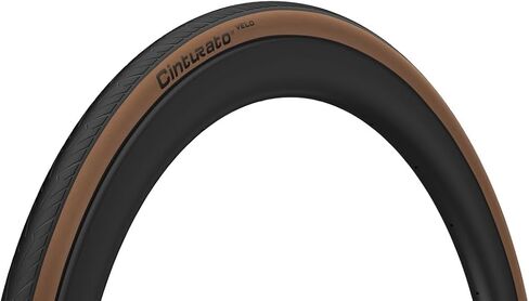 Pirelli Cinturato Velo Road Bike Tire (Long Rides), Clincher Tubeless Ready, Confident Handle Vari Terrains & Worst Conditions, X-Puncture Protect,(1) Tire, Black or Classic Tan Sidewall / Vari Sizes in Saudi Arabia